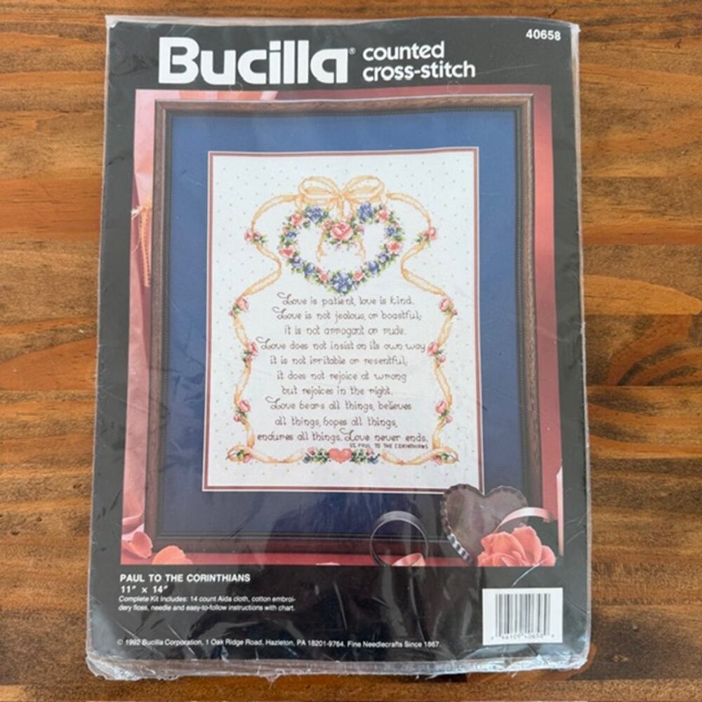 Bucilla Paul to the Corinthians Counted Cross stitch Kit